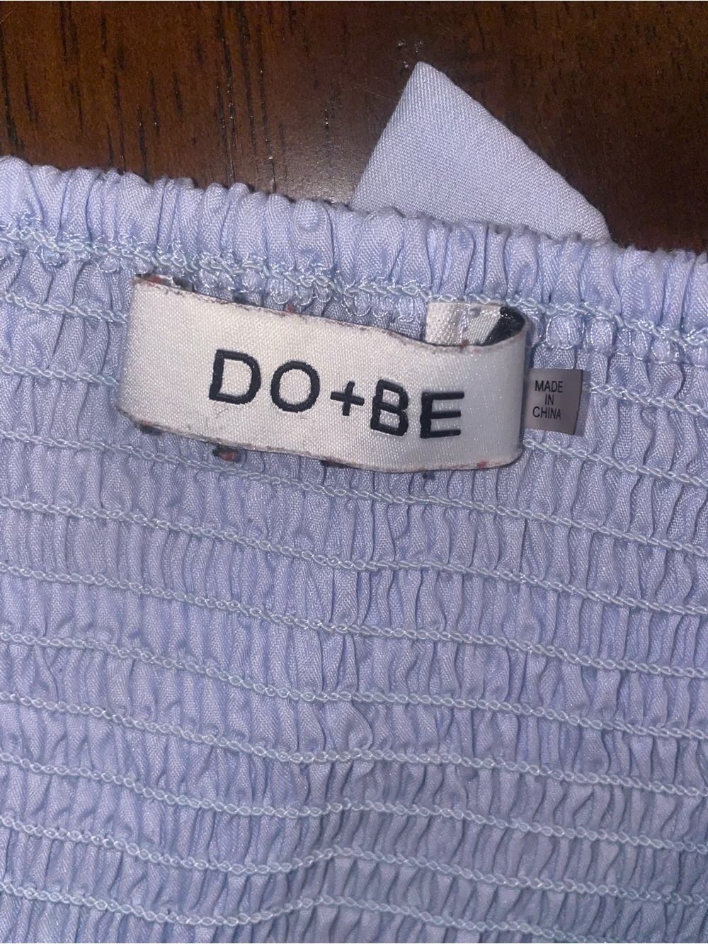 Blue Ribbon Crop Top - Picture 3 of 4
